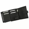  Nordee HJORT N4L čierna pánska kožená peňaženka 10,5 x 12,5 x 3 cm