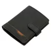  Nordee HJORT N4L čierna pánska kožená peňaženka 10,5 x 12,5 x 3 cm