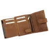  Pánska kožená peňaženka Nordee HJORT N4L v koňakovej farbe 10,5 x 12,5 x 3 cm