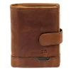  Pánska kožená peňaženka Nordee HJORT N4L v koňakovej farbe 10,5 x 12,5 x 3 cm