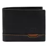  Nordee HJORT 035 čierna pánska kožená peňaženka 11 x 9 x 2,5 cm
