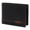  Nordee HJORT 035 čierna pánska kožená peňaženka 11 x 9 x 2,5 cm