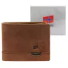  Pánska kožená peňaženka Nordee HJORT 035 v koňakovej farbe 11 x 9 x 2,5 cm