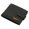  Nordee HJORT 035L čierna pánska kožená peňaženka 11,5 x 9 x 2,5 cm
