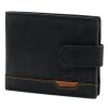  Nordee HJORT 035L čierna pánska kožená peňaženka 11,5 x 9 x 2,5 cm