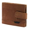  Pánska kožená peňaženka Nordee HJORT 035L v koňakovej farbe 11,5 x 9 x 2,5 cm