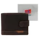  Pánska kožená peňaženka Nordee HJORT 035L hnedej farby 11,5 x 9 x 2,5 cm