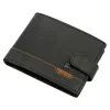  Nordee HJORT 8806A čierna pánska kožená peňaženka 13 x 9,5 x 3 cm
