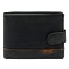  Nordee HJORT 8806A čierna pánska kožená peňaženka 13 x 9,5 x 3 cm
