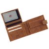  Pánska kožená peňaženka Nordee HJORT 8806A v koňakovej farbe 13 x 9,5 x 3 cm
