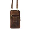  Pánska kožená taška na krk Nordee DOH-SP-01 s puzdrom na telefón 11,5 x 20 x 4 cm