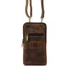  Pánska kožená taška na krk Nordee DOH-SP-01 s puzdrom na telefón 11,5 x 20 x 4 cm