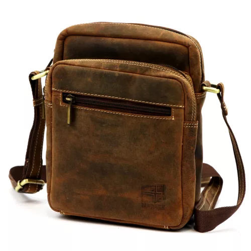  Pánska kožená taška Nordee DOH-GM-01 19 x 21 x 9 cm