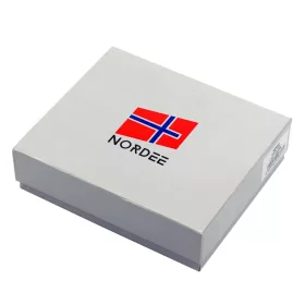    Nordee L895 SKULL pánska kožená peňaženka hnedej farby 12,5 x 9,8 x 2,5 cm