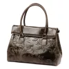  Dámska kožená kabelka cez rameno, crossbody kabelka Luka 20-054 MN tmavohnedá 36 x 26 x 14 cm