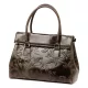  Dámska kožená kabelka cez rameno, crossbody kabelka Luka 20-054 MN tmavohnedá 36 x 26 x 14 cm