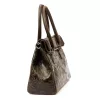  Dámska kožená kabelka cez rameno, crossbody kabelka Luka 20-054 MN tmavohnedá 36 x 26 x 14 cm