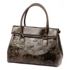  Dámska kožená kabelka cez rameno, crossbody kabelka Luka 20-054 MN tmavohnedá 36 x 26 x 14 cm
