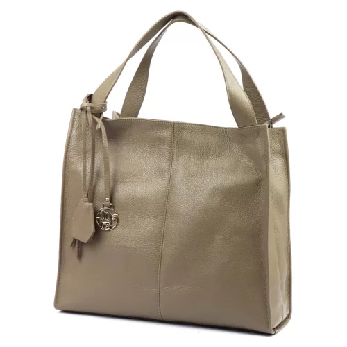  Dámska kožená kabelka Gregorio 1725 DOLLARO v tmavomodrej farbe 39 x 38 x 14 cm