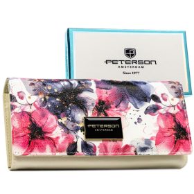    Dámska peňaženka Peterson PTN PX24-PF1 s farebným kvetinovým vzorom 19 x 10 x 3,5 cm
