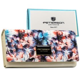    Dámska peňaženka Peterson PTN PX22-PF2 s farebným kvetinovým vzorom 19,5 x 10 x 2,8 cm