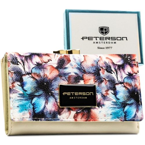 Peterson PTN PX23-PF2 bézs női pénztárca
