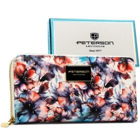   Dámska peňaženka Peterson PTN PX25-PF2 s farebným kvetinovým vzorom 18 x 9,5 x 3 cm