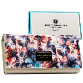    Dámska peňaženka Peterson PTN PX27-PF2 s farebným kvetinovým vzorom 17 x 9,5 x 3 cm