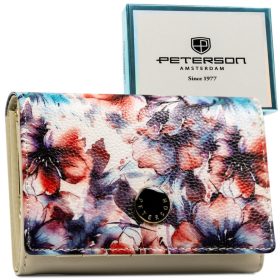    Dámska peňaženka Peterson PTN PX30-PF2 s farebným kvetinovým vzorom 15 x 9 x 3 cm