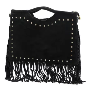    Dámska kožená kabelka Luka 25-018 čierna, crossbody 34 x 25 x 5 cm