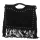  Dámska kožená kabelka Luka 25-018 čierna, crossbody 34 x 25 x 5 cm
