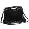  Dámska kožená kabelka Luka 25-018 čierna, crossbody 34 x 25 x 5 cm