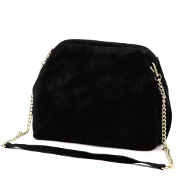    Dámska kožená kabelka cez rameno Luka 25-031 čierna 30 x 23 x 15 cm