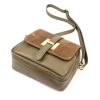 Luka 25-034 taupe női bőr kézitáska 21 x 19 x 10 cm