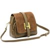 Luka 25-034 taupe női bőr kézitáska 21 x 19 x 10 cm