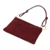  Dámska kožená kabelka Luka 24-097 MN bordovej farby, taška cez rameno 24 x 15,5 x 4 cm