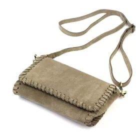    Dámska kožená kabelka cez rameno Luka 25-028 béžovej farby 22 x 13 x 6 cm
