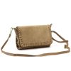 Luka 25-028 taupe női bőr kézitáska 22 x 13 x 6 cm