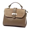  Dámska kožená kabelka Luka 25-035 taupe, taška cez rameno 24,5 x 19 x 10 cm