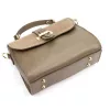  Dámska kožená kabelka Luka 25-035 taupe, taška cez rameno 24,5 x 19 x 10 cm