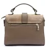  Dámska kožená kabelka Luka 25-035 taupe, taška cez rameno 24,5 x 19 x 10 cm