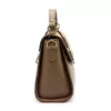  Dámska kožená kabelka Luka 25-035 taupe, taška cez rameno 24,5 x 19 x 10 cm