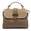  Dámska kožená kabelka Luka 25-035 taupe, taška cez rameno 24,5 x 19 x 10 cm