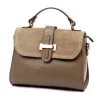  Dámska kožená kabelka Luka 25-035 taupe, taška cez rameno 24,5 x 19 x 10 cm