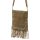 Luka 25-037 taupe női velúr bőr bőr kézitáska 22 x 24 x 4 cm