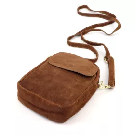   Dámska kožená kabelka cez rameno Luka 25-038 v koňakovej farbe 15 x 20 x 7 cm