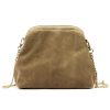Luka 25-030 taupe női bőr kézitáska 23 x 18 x 12 cm