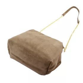    Dámska kožená kabelka cez rameno Luka 25-031 béžovej farby 30 x 23 x 15 cm