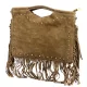  Dámska kožená kabelka Luka 25-018 v lieskovo-orieškovej farbe, crossbody 34 x 25 x 5 cm
