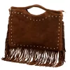  Dámska kožená kabelka Luka 25-018 hnedá, crossbody 34 x 25 x 5 cm